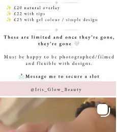 Pink nail art example